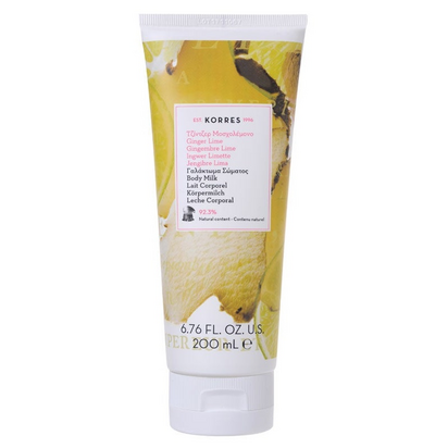 Korres Leite Corporal Gengibre e Lima 200ml